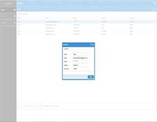 using extjs Create Login page and add,edit,update record from database.