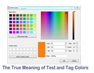 The True Meaning of Test and Tag Colors