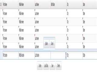 Method to design grid view with docked buttons like create, load and save