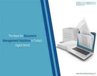 The Need for Document Management Solutions in Today’s Digital World