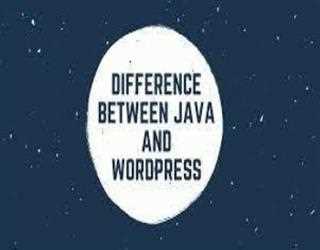 Distinction Between Java in addition to WordPress