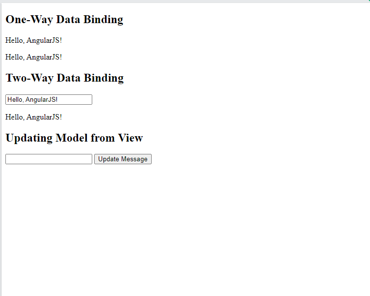 Data Binding in AngularJS