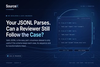 Your JSONL Parses. Can a Reviewer Still Follow the Case?
