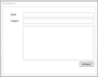 Open outlook message window in wpf