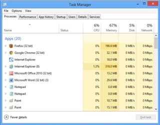 Windows 8 Task Manager