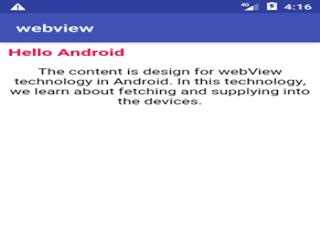 Android WebView Control