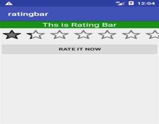 Android  Rating bar