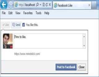 Implement like button in your website