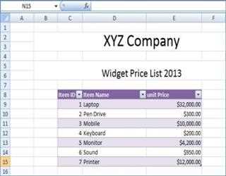 VLOOKUP function in Excel