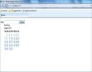 Calendar in MVC