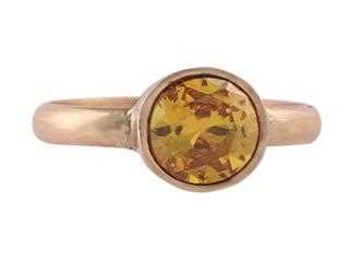 Natural Certified Yellow Sapphire Panchdhatu Ring