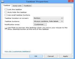 How to Customize the Windows 8 Taskbar