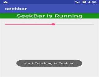 SeekBar in Android
