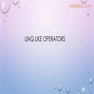 LINQ to SQL LIKE operator with C#