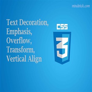 CSS Properties text-decoration, text-emphasis, text-overflow, transform, and vertical-align