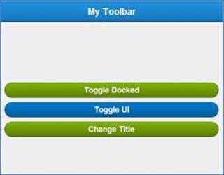 Toolbar in Sencha Touch