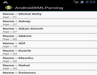 Android XML Processing with the DOM Parser