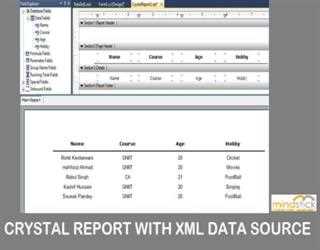 Crystal Report with XML Data Source