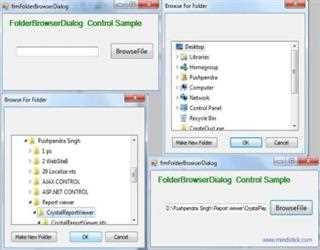 FolderBrowserDialog Control in C#.Net