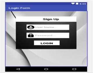 Styles Login form in Android