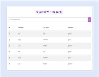 how to design table using bootstrap