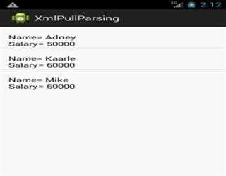 XmlPullParser in Android