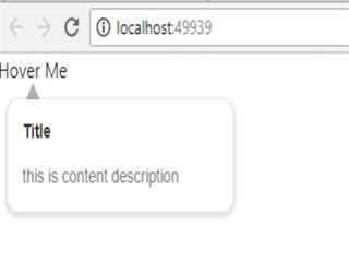 how to show tool tip in html using jquery