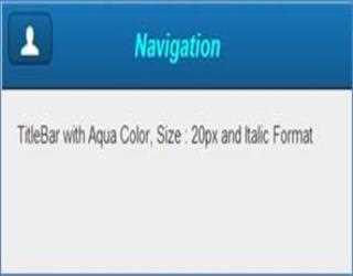 TitleBar in Sencha Touch