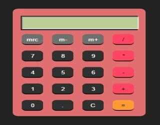 Design a simple, stylish calculator using HTML, CSS and JavaScript