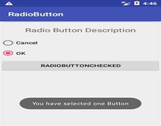 Radio Button in android