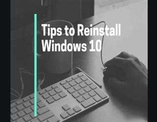 Guide to Reinstalling Windows From Scratch