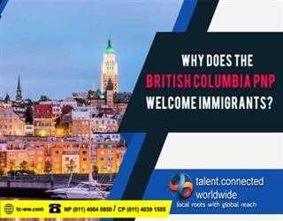 Why does the British Columbia PNP welcome immigrants?