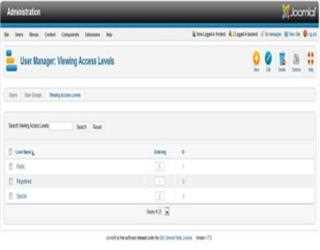 User Manager in Joomla