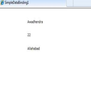 Simple Data Binding in Silverlight