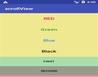 Android ScrollView Control