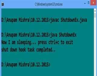 Shutdown Hook in Java