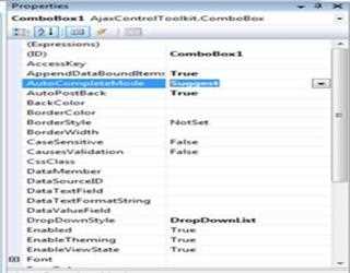 Ajax Toolkit ComboBox Control in ASP.Net