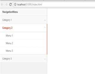 how to create left navigation menu in html using jQuery and bootstrap