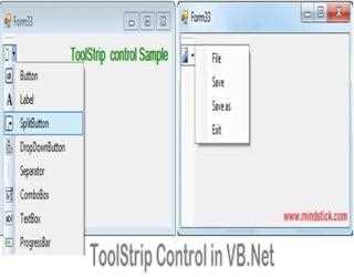 ToolStrip Control in VB.Net