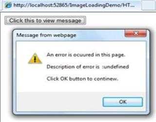 Exception handling in Java Script