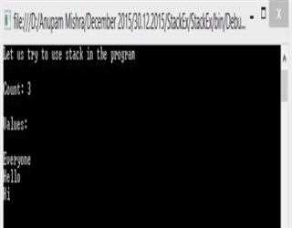 Stack Class in C#