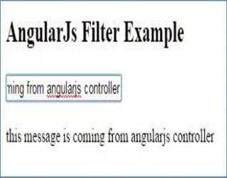AngularJs Filters