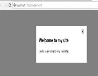 how to open first time popup on page load in website