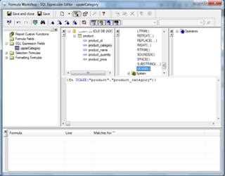SqlExpression Field in Crystal Report