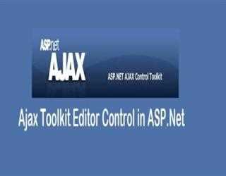 Ajax Toolkit Editor Control in ASP.Net