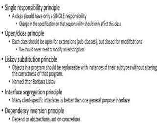 SOLID principles in software development area