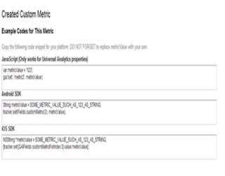 Create Custom Dimension and Metrics in Google Analytics API