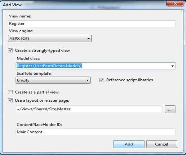 Login and Registration Form in ASP.Net MVC
