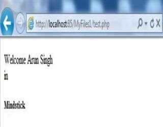 Displaying message in PHP