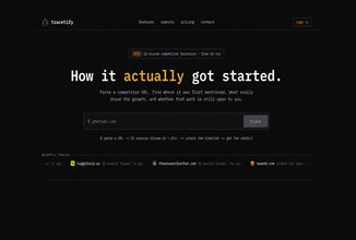 Tracetify: Evidence-backed competitor launch research